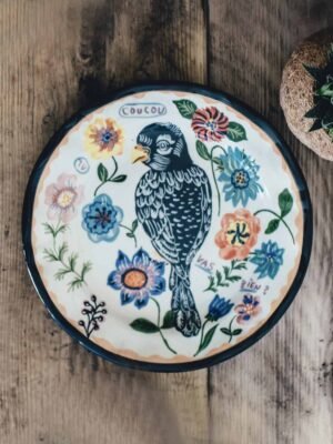 Vintage Wood Dinner Plate